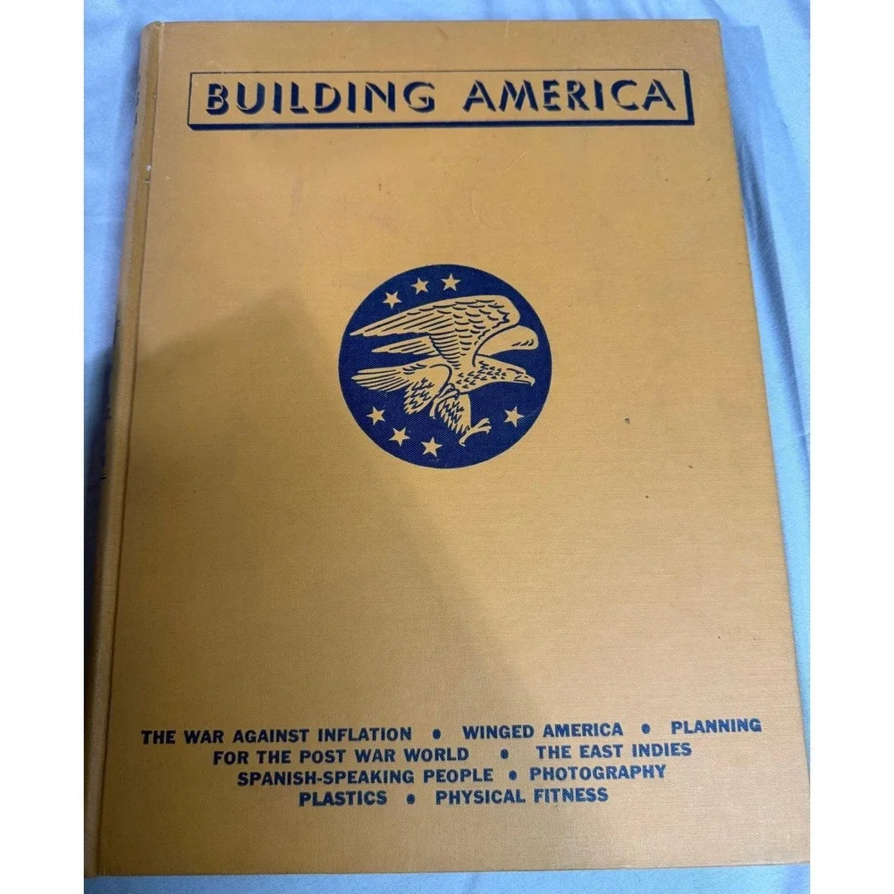 Building America Volumes 1-8 Vintage Hardcover Book Set Americana Corp NEA